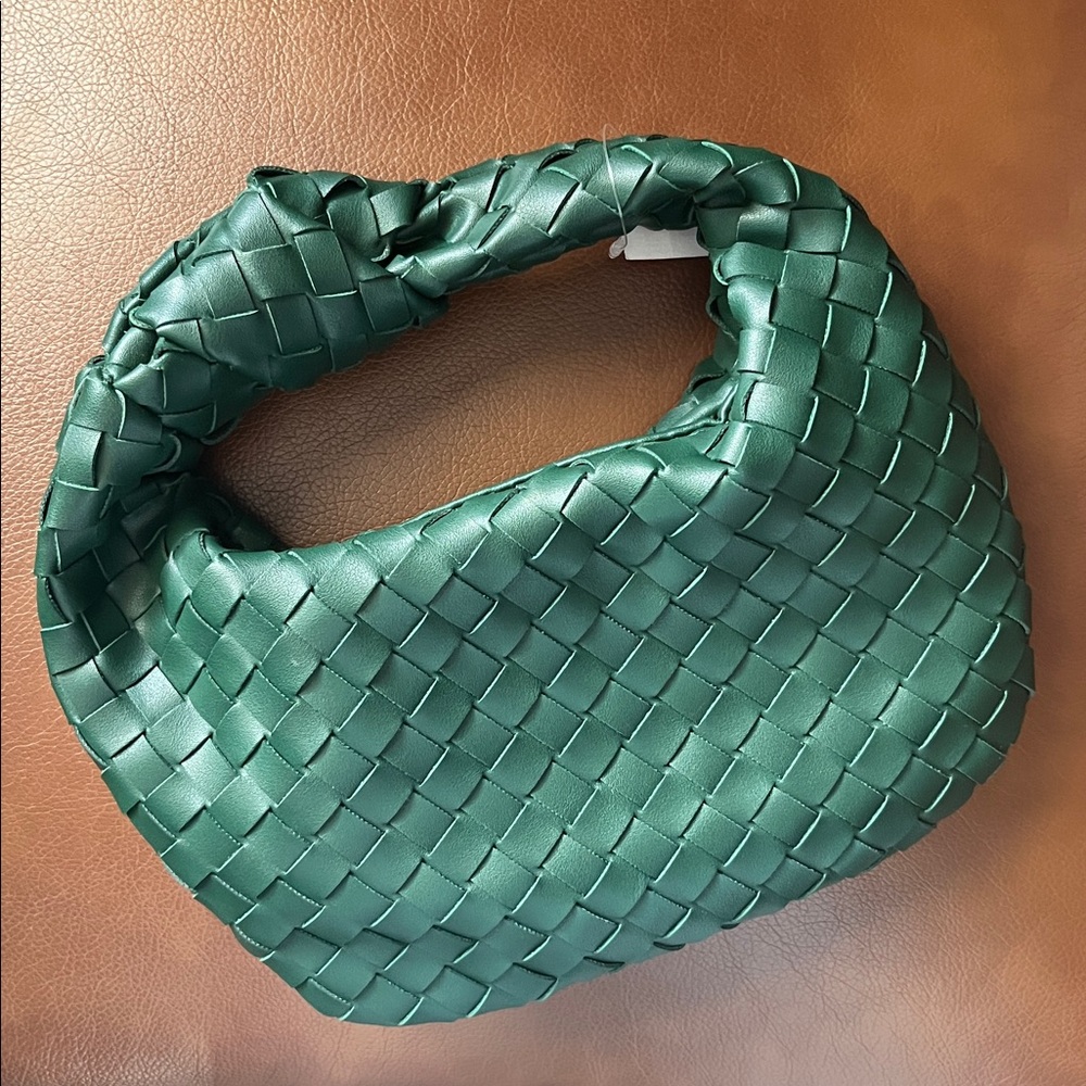 Urban Expressions Woven Hobo Bag in Deep Green - NWOT!